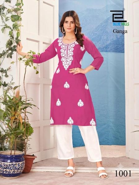Blue hills ganga kurtis wholesale
